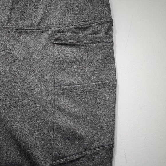 2 Pair of Athletic Works Dri More Slim Ladies Size Large Black / Grey Pants - Picture 7 of 12